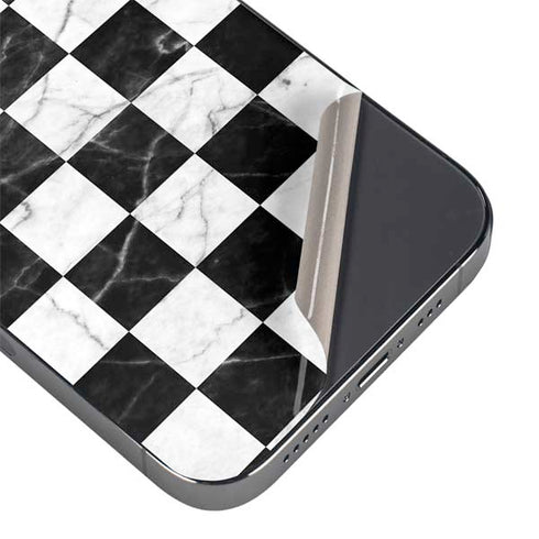 Checkered Marble iPhone 16e Skin